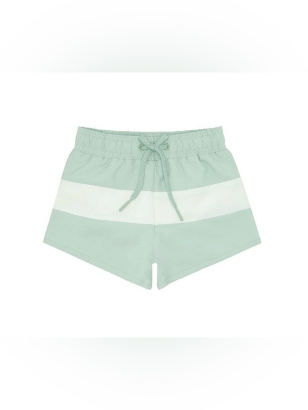 Minnow boys pistachio and cream colorblock boardie, size 1T EUC